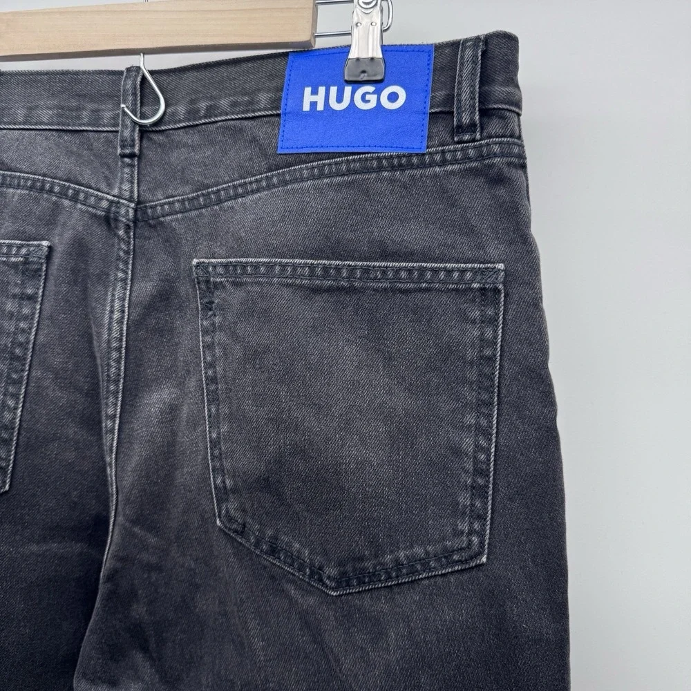 HUGO Boss Jonah Jeans Men's Size 34X32 Straight Leg Fit Black NWT